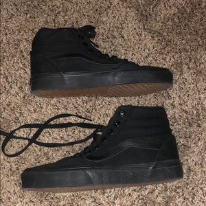 Brand new black high top vans!